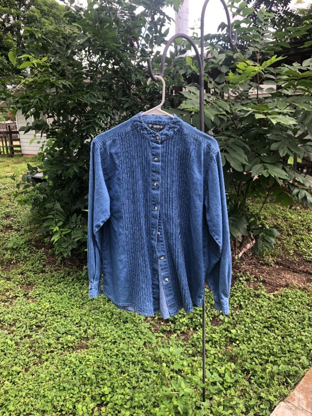 Y Not Sportswear Women’s Denim Shirt, Size Small